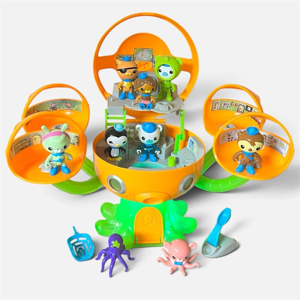 Octonauts Sea-Slimed Octopod Playset Lot of 9 Figures 2015 Mattel Lights Sounds